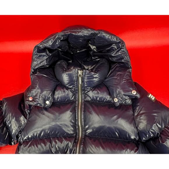 Burberry Boys' Josiah Down Filled Hooded Blue Puffer Jacket Kids Size 8 - Picture 9 of 16